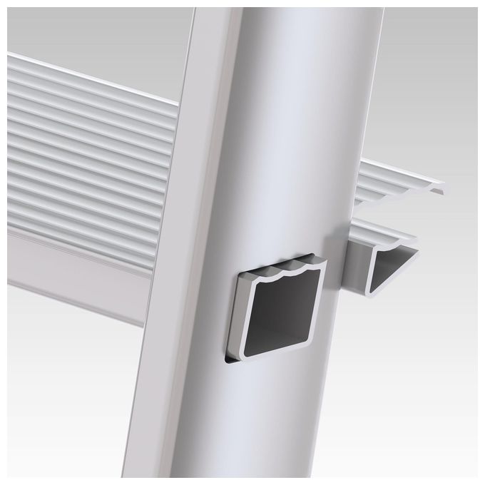 Colombo Scala LIBELLULA 3 gradini in alluminio con gradini antiscivolo piedini antiscivolo portata max 150kg EN131 Made in Italy