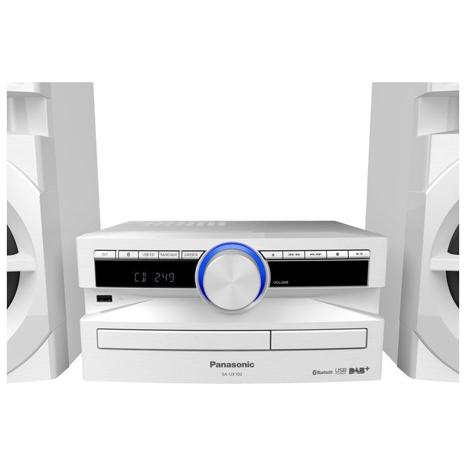 Panasonic SC-UX102 Mini Impianto Audio Domestico 300W Bianco