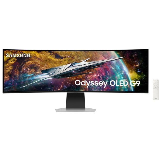 [ComeNuovo] Samsung Monitor Gaming Odyssey OLED G9 LS49CG950SUXEN  49'' Dual QHD Curvo,Risoluzione Dual QHD, Refresh Rate 240Hz, Tempo di Risposta 0,03ms, FreeSync Premium Pro e HDR True Black 400,Piattaforma Smart TV, Gaming Hub e Hub IoT