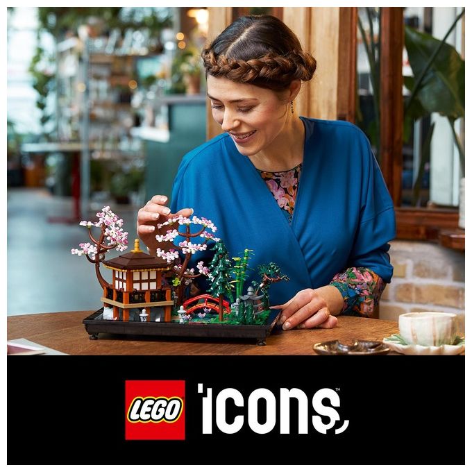 LEGO Icons 10315 Il Giardino Tranquillo, Kit Giardino Botanico Zen per Adulti con Fiori di Loto, Regalo per Donna e Uomo