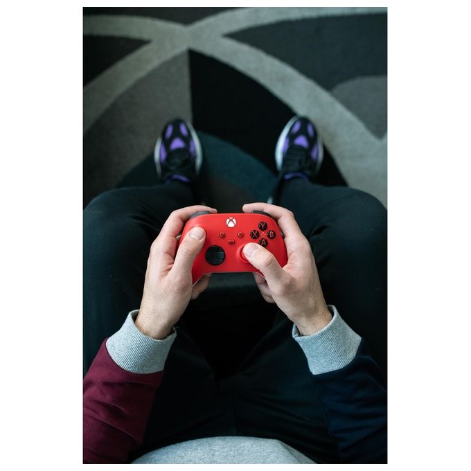 Microsoft Pulse Red Rosso Bluetooth-Usb Gamepad Analogico-Digitale per Xbox-Xbox One-Xbox Series S-Xbox Series X