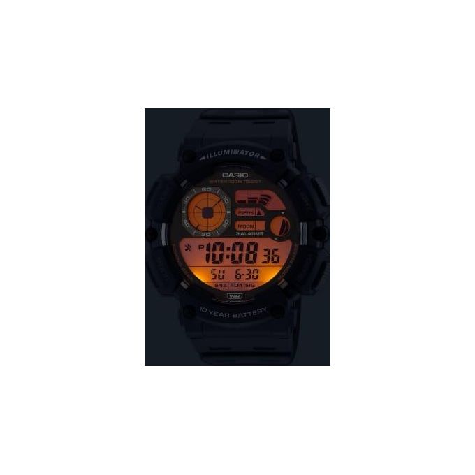 Casio WS-1500H-1AV Collection Orologio Sportivo Digitale LCD Cronometro Timer 3 Allarmi Fasi Lunari Impermeabile 10 Bar colore Nero