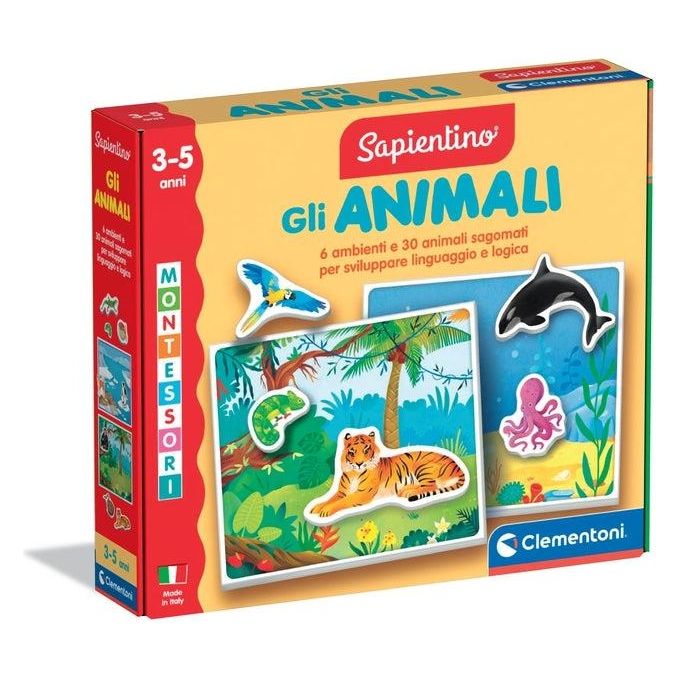 Clementoni Gioco Educativo Sapientino Baby Montessori Gli Animali