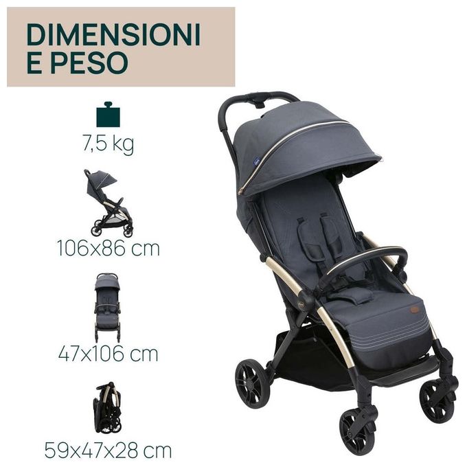 Chicco Passeggino 4 Ruote Goody Xplus Dark Shadow
