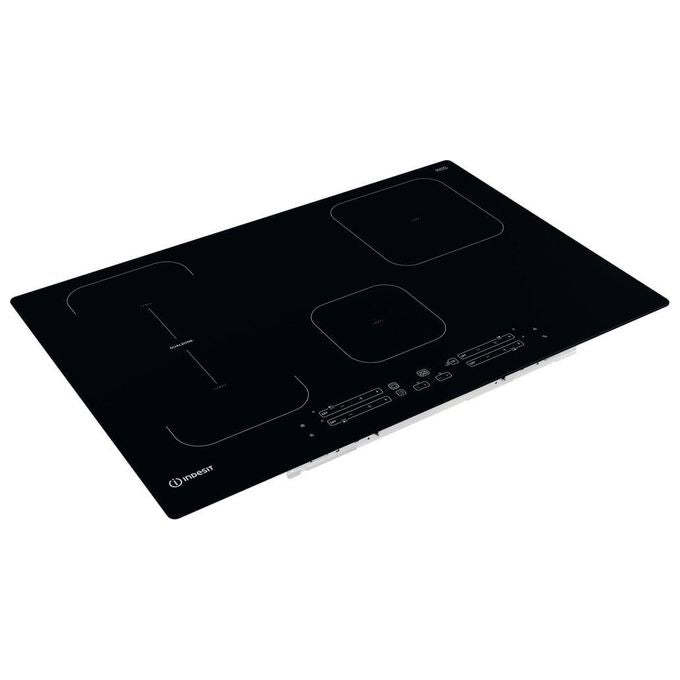 Indesit IB21B77NE Piano cottura a induzione 77 cm 4 zone PushandGo DualZone Touch 7200 W colore Nero