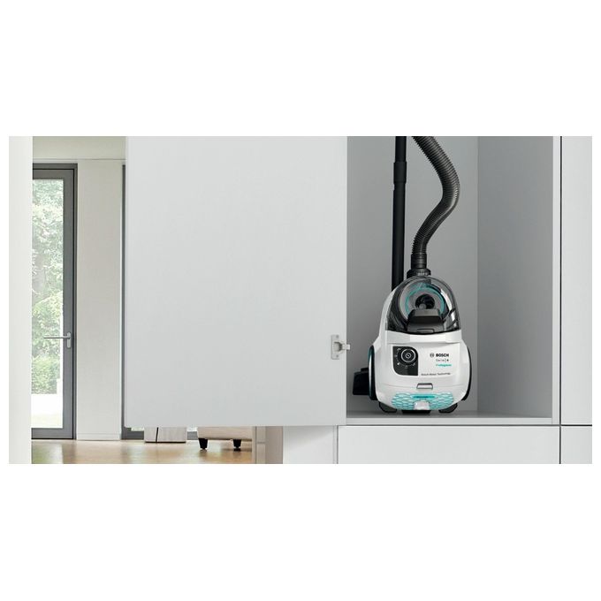 Bosch BGC21HYG1 Aspirapolvere a Traino 2 Litri a Cilindro Secco 550W Senza Sacchetto Bianco