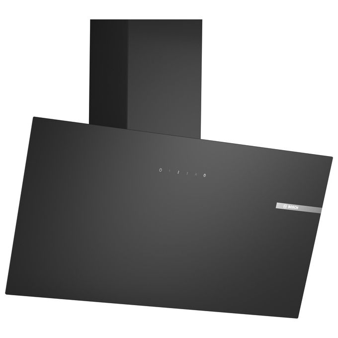 Bosch Serie 2 DWK85DK60 Cappa a muro filtrante design inclinato 80 cm Classe A  3 velocita' Nero