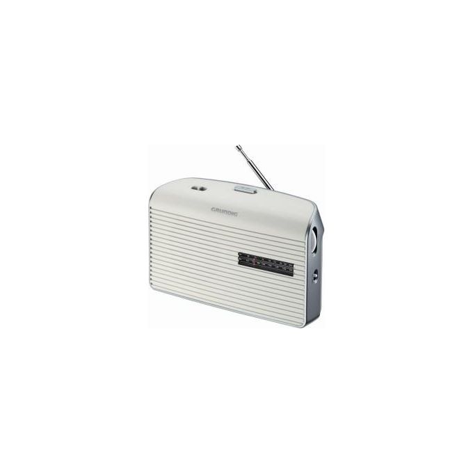 Grundig Music 60X Radio Portatile Analogico Bianco-Grigio