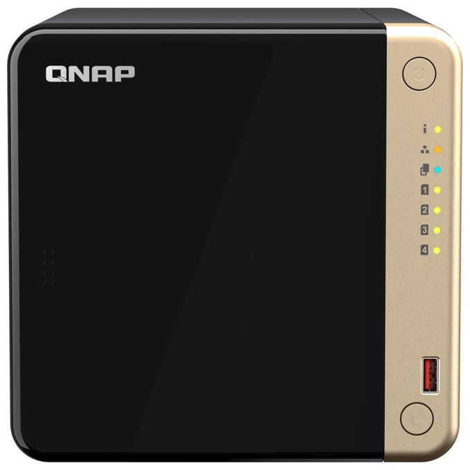 QNAP TS-464 NAS Tower Collegamento Ethernet LAN Nero N5095