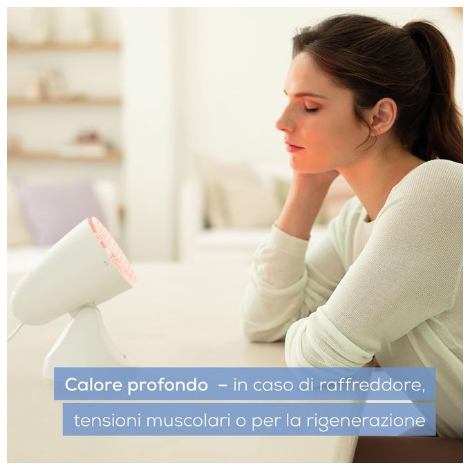 Beurer IL 11 Lampada a raggi infrarossi con griglia di protezione Lampada a raggi infrarossi con griglia di protezione. Utile in caso di raffreddori contratture muscolari.Ca. 100 Watt. 5 livelli di inclinazione. 3 anni di garanzia. Made in EU