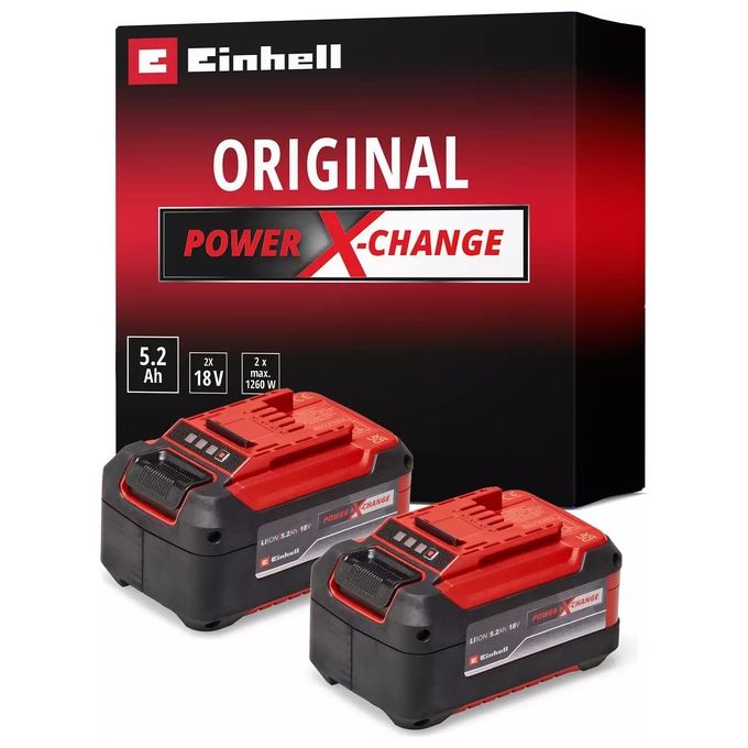Einhell Twinpack 2 Batterie Power X-Change 5,2 Ah