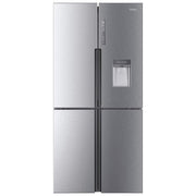 Haier RTG684WHJ Frigorifero Side by Side Capacita' 456 Litri Classe energetica F Total No Frost Compressore Inverter 180 cm Argento