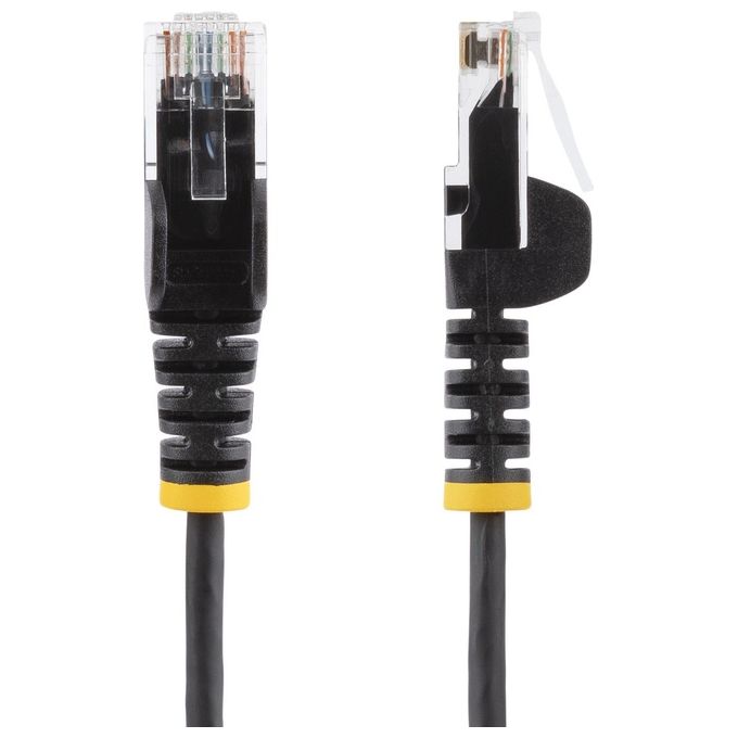 Startech cavo di rete Antigroviglio slim rj45 da 1m - nero