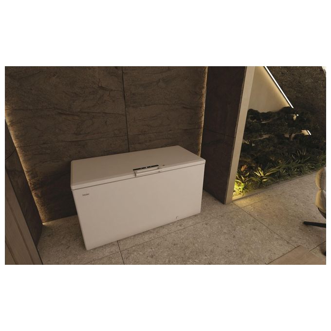 Haier HCE520E Congelatore Orizzontale 508 L Classe E Raffreddamento Statico + Trattamento Antibatterico Temperatura Regolabile con Luce LED Bianco
