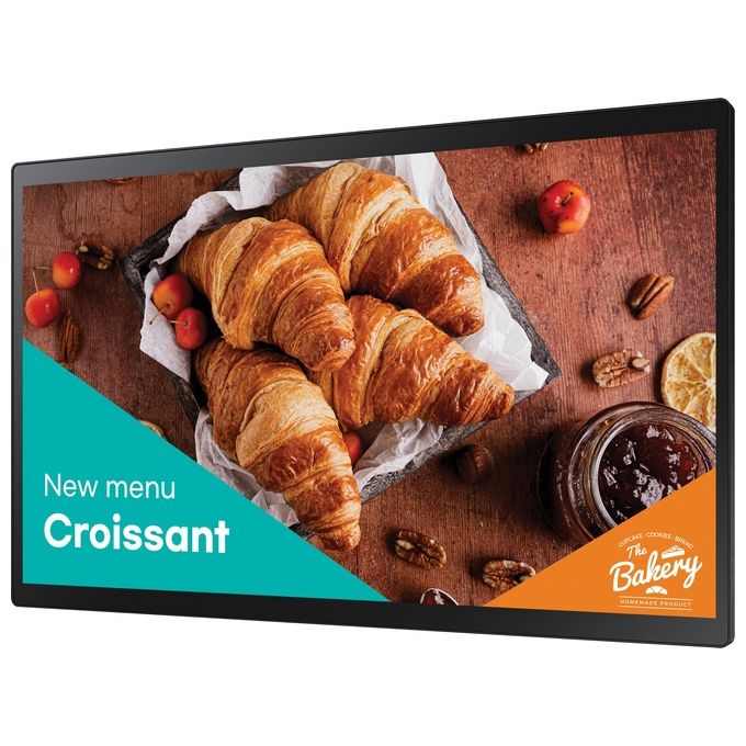 Samsung LH24QBCTBGCXEN Visualizzatore di Messaggi Pannello Piatto per Segnaletica Digitale 23.8'' Led Wi-fi 250 Cd-m² Full Hd Nero Touch Screen Processore Integrato Tizen 16-7