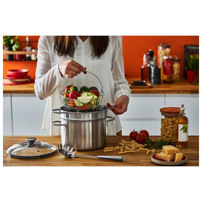 Lagostina 010166020922 Pastaevapore 22cm Speciali Acciaio