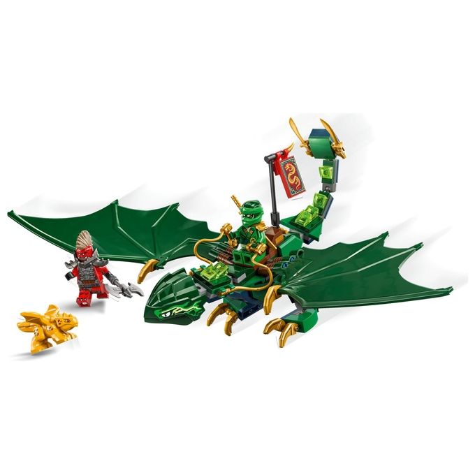 LEGO NINJAGO Drago della Foresta Verde di Lloyd - Figura Giocattolo Snodabile da Costruire Set con 2 Minifigure Armi e Cucciolo Dorato Giochi per Bambini e Bambine da 6 Anni Idea Regalo 71829