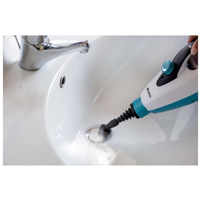 Ariete Steam Mop Foldable Pulitore a Vapore Verticale 0.35 Litri 1500W Blu-Bianco