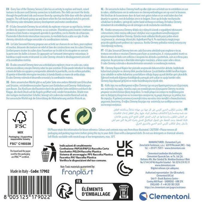 Clementoni Cubo Multiattivita' Soft Clemmy