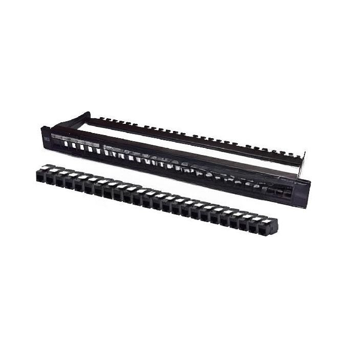 Wp Europe Pannello 1U con 24 Rj45u Cat.6 Nero