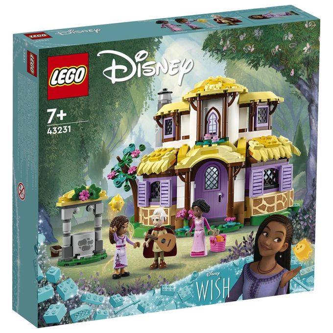 LEGO Disney Wish 43231 Il Cottage di Asha, Casa delle Bambole Giocattolo dal Film Wish, Idea Regalo per Bambine e Bambini