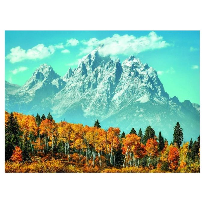 Clementoni Puzzle 1000 Pezzi – Grand Teton in Fall, Dimensioni 69×50 cm, Cartone Riciclato, Immagine Alta Definizione