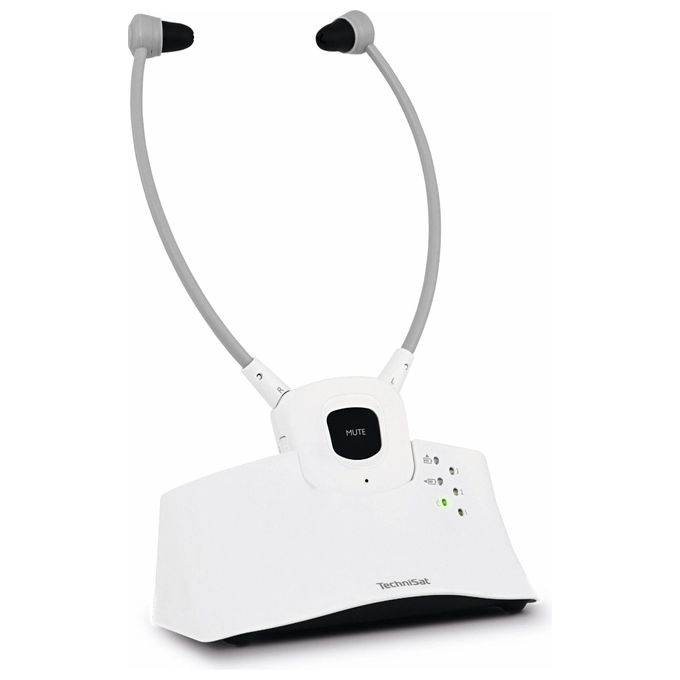 Technisat Stereoman ISI 3 Cuffie Wireless Stereo per TV Bianco