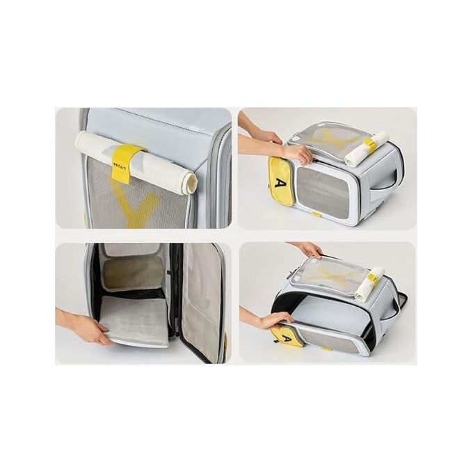 PETKIT Breezy xZone Pet Carrier Trasportino per Gatti Grigio