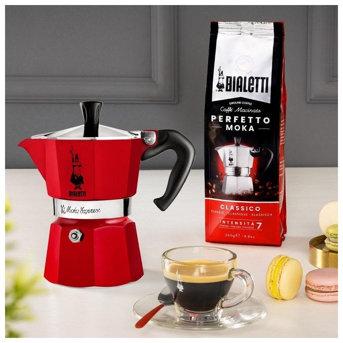 Bialetti MOKA EXPRESS 3 Tazze Rosso Winter Wonderland