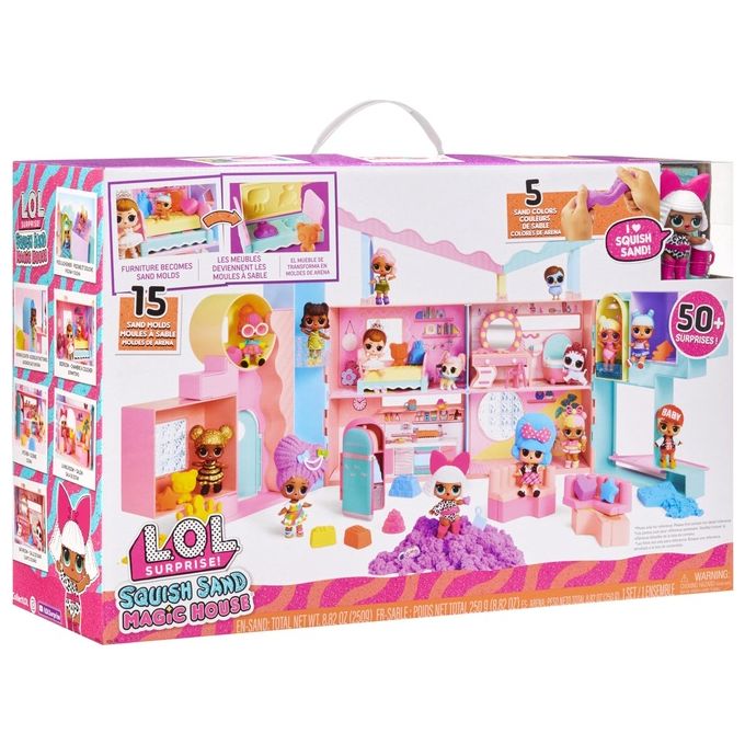 Mga Playset L.O.L. Surprise! Squish Sand Magic House Casa per le Bambole