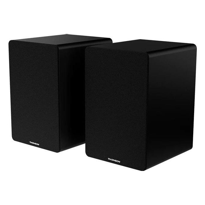 Thomson Hifi Bookshelf Speakers 50w Bt 5.0 Rca Command Black Ws400duo