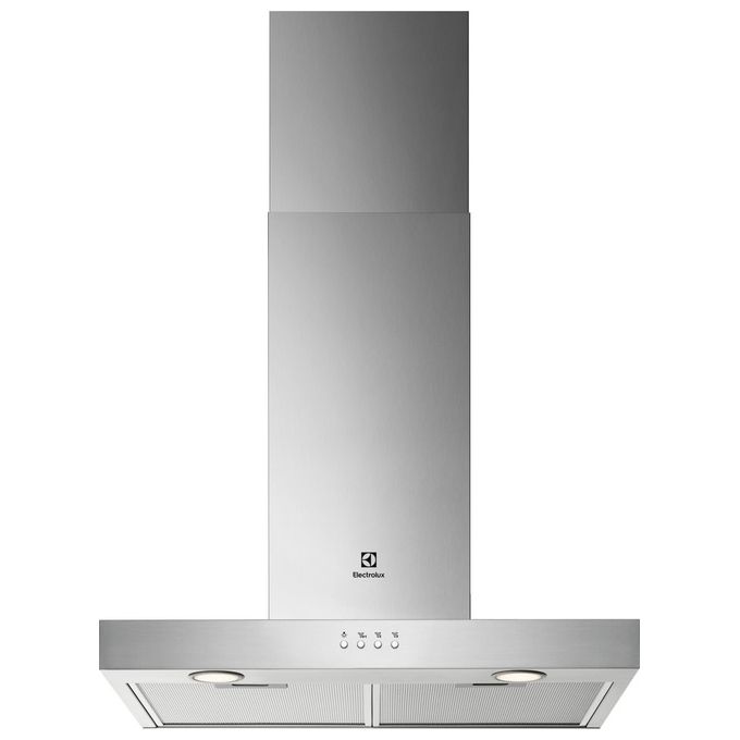 Electrolux LFT416X Cappa Aspirante-Filtrante a Parete 3 Velocita' Illuminazione LED Classe energetica C Portata 600 m3-h 60 cm Inox