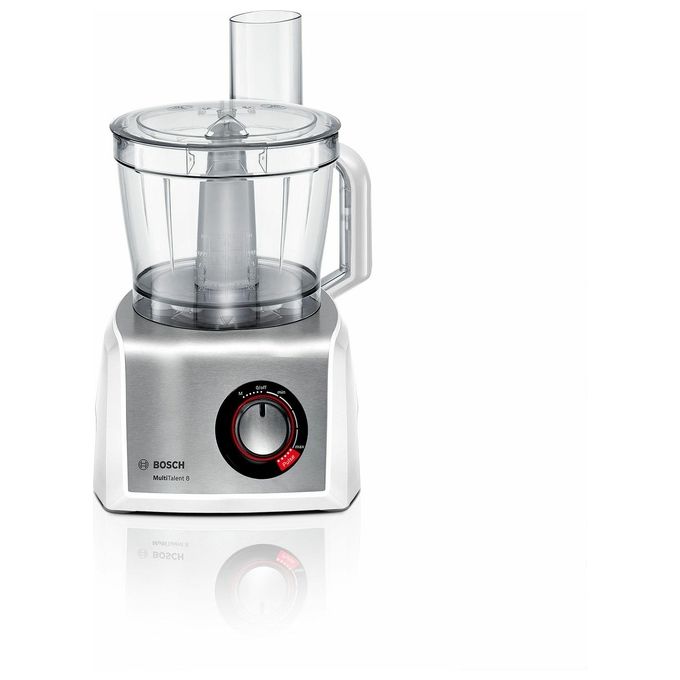 Bosch MC812S814 Robot da Cucina 3,9 Litri Acciaio Inossidabile-Bianco 1250W