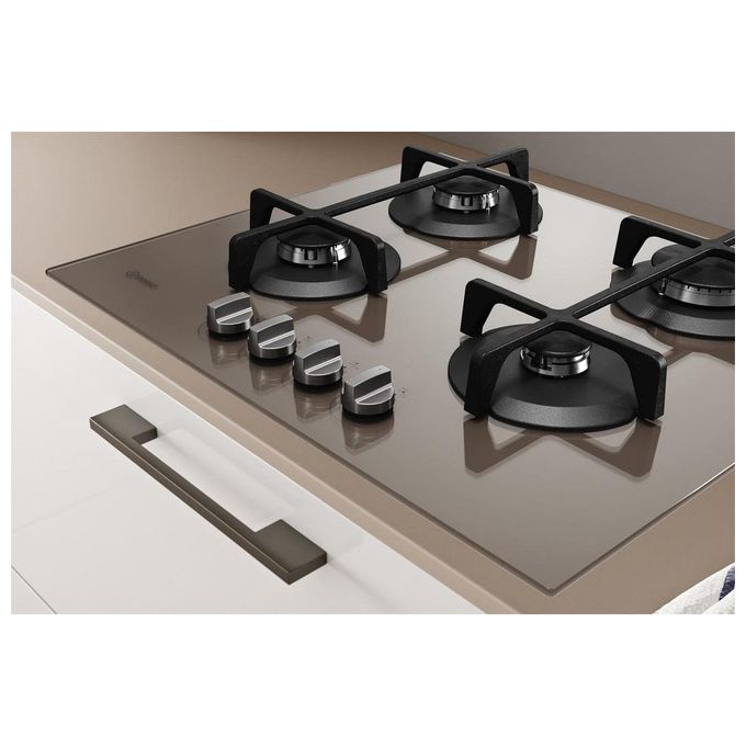 Indesit ING 61T-TD Piano Cottura a Gas 4 Zone 59 cm Marrone