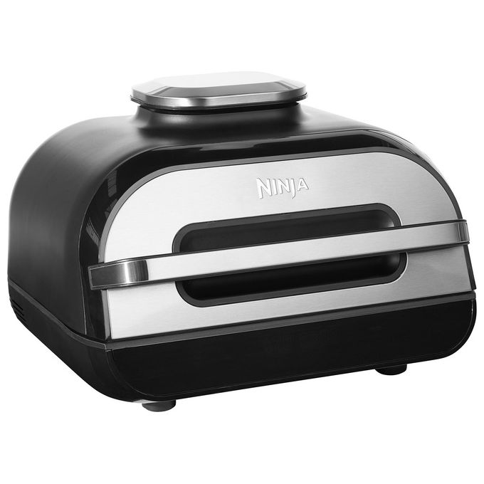 Ninja Foodi AG551EU Max Griglia e Friggitrice ad Aria con Sonda Digitale da Cucina 3.8 Litri 6 Funzioni di Cottura 2460 W Grigio-Argento