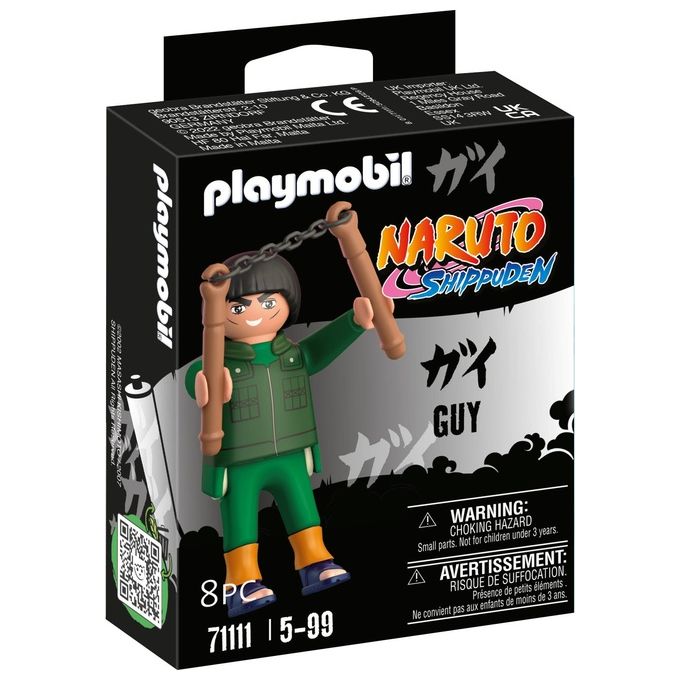 Playmobil Naruto Mighty Guy in Divisa Verde e Sandali Blu