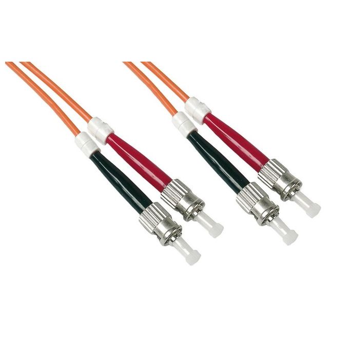 Link cavo fibra ottica st a st multimode duplex om2 50-125 mt.10