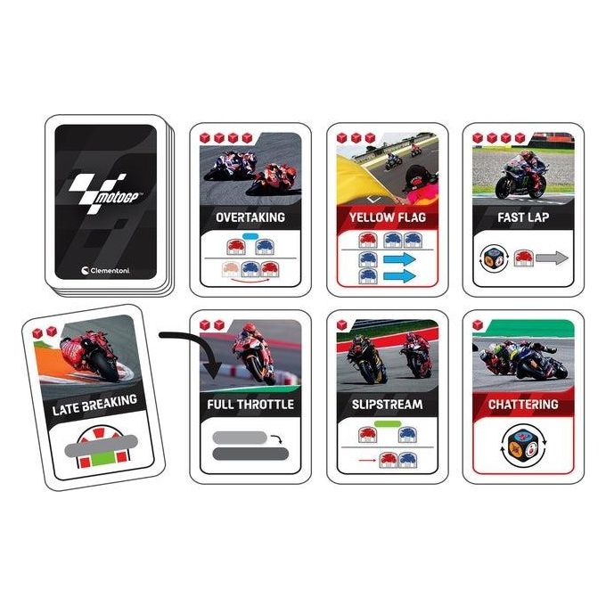 Clementoni Moto GP Giochi da Tavolo per Appassionati di Motociclismo per Strategia e Divertimento