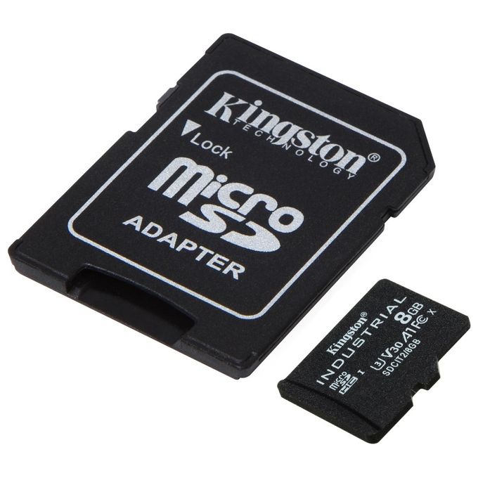 Kingston Technology Industrial Memoria Flash 8Gb MicroSDHC UHS-I Classe 10