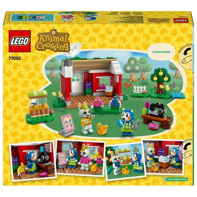 LEGO 77055 Animal Crossing - La sartoria delle Sorelle Ago e Filo, Set da Costruzione 322 Pezzi con Minifigure di Mabel e Sasha, Eta' 6+