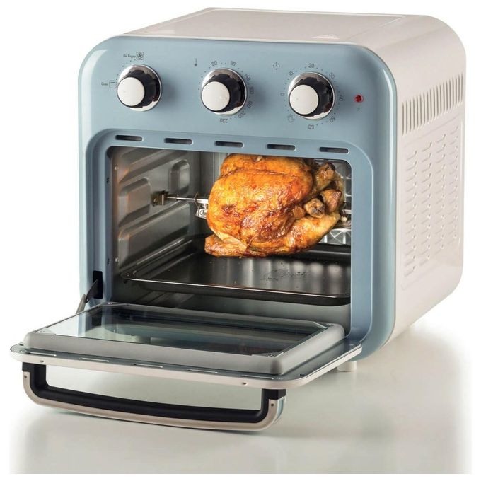 Ariete 4632-05 Friggitrice ad Aria Capacita' 16 Litri Potenza 1400 Watt con Funzione Rotisserie colore Celeste