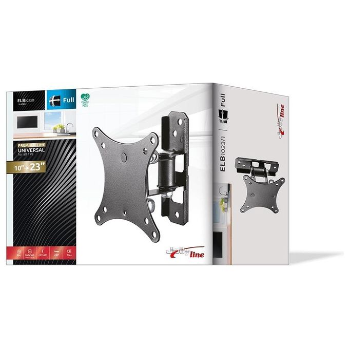 G.b.s. Elettronica Supporto Elb-1023-1 Orienta per Tv 10-23'' Max 20Kg Vesa 50-100 1 Snodo Orientabile