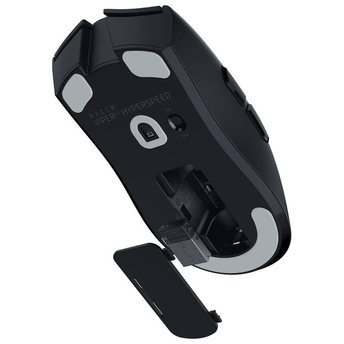 Razer Viper V3 HyperSpeed - Mouse Esports senza fili (Sensore ottico Focus Pro 30K Durata batteria fino a 280 ore Interruttori meccanici per mouse Gen-2 Polling wireless a 4000 Hz) Nero