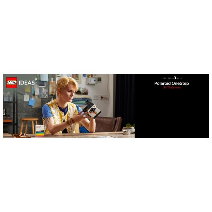 LEGO Ideas Fotocamera Polaroid OneStep SX-70 21345 Modellismo da Costruire per Adulti, Regali Creativi, Oggetti da Collezione