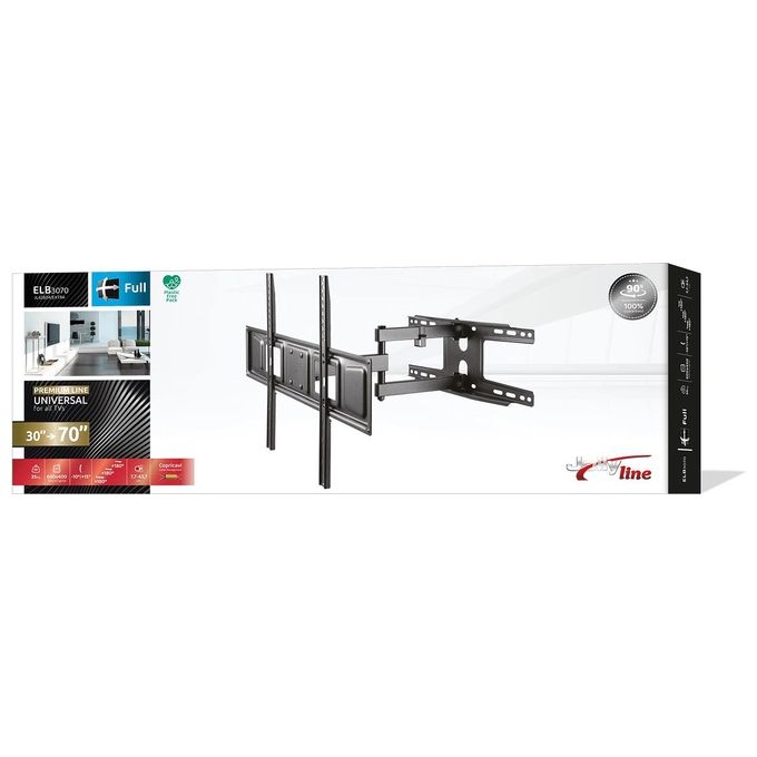 G.b.s. Elettronica Supporto Elb-3070 Extra per Flat Tv 30''-70'' Doppio Braccio 35Kg  77mm dal Muro