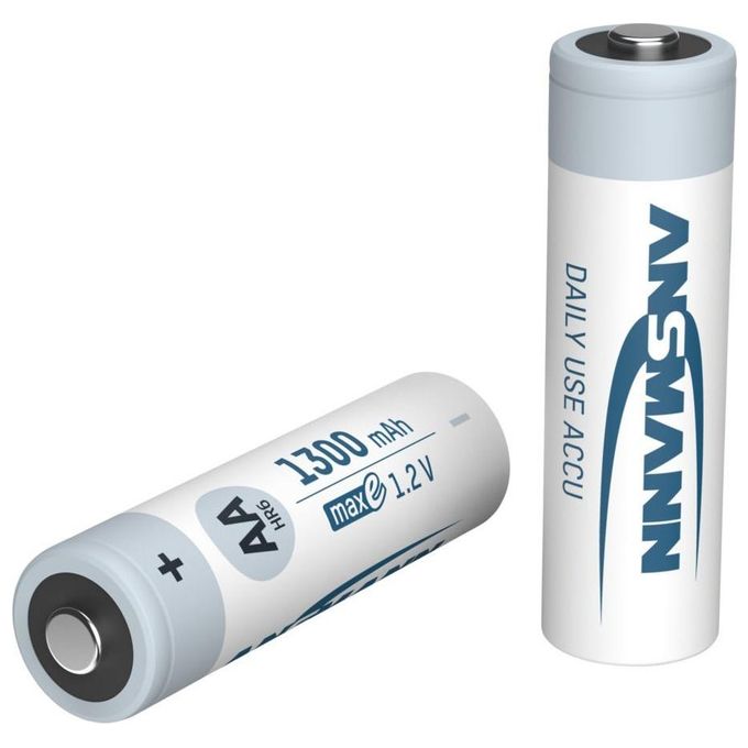 Ansmann Caricabatterie Basic II con 2 x AA 1300mAh