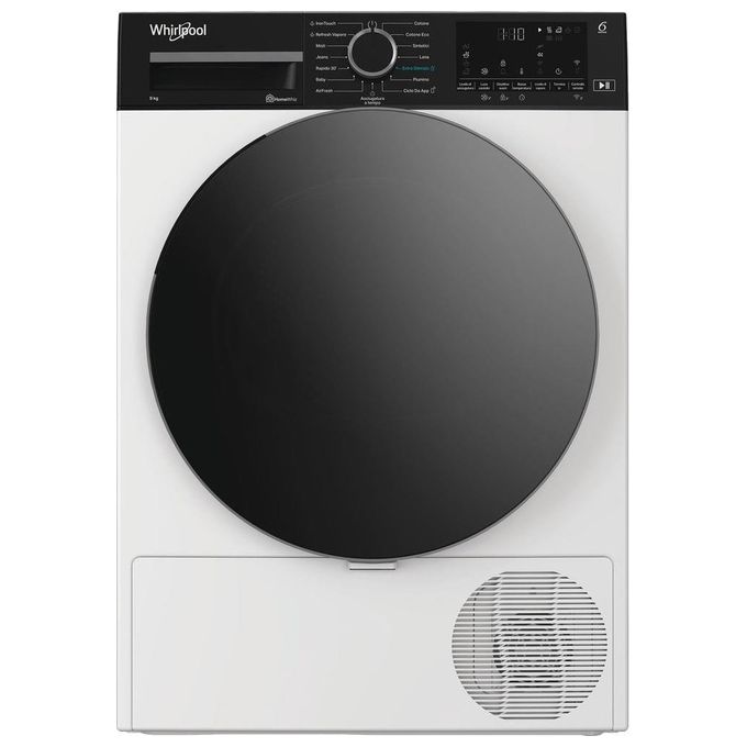 Whirlpool C WD 96M WBS IT - Asciugatrice Pompa di Calore 9 kg Classe A Motore Inverter  Wi-Fi  Tecnologia 6° Senso (849 × 597 × 656 cm) Bianco