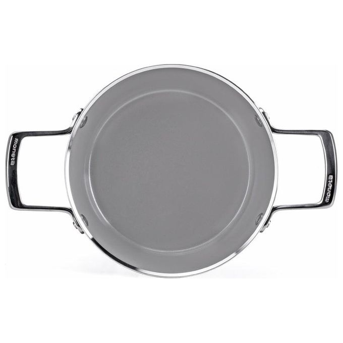 Alluflon Moneta Tegame Armonia Finegres 28cm con Coperchio Nero