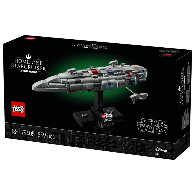 LEGO Star Wars 75405 - Home One Starcruiser, Set da Costruzione con Sala Comando, Hangar e Minifigure, Eta' 10+