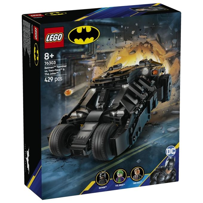 LEGO 76303 Tumbler di Batman Contro Two-Face e The Joker Set da Costruzione 429 pezzi colore Multicolore